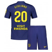 Atletico Madrid Giuliano Simeone #20 Vonkajší Detský futbalový dres 2025-26 Krátky Rukáv (+ trenírky)